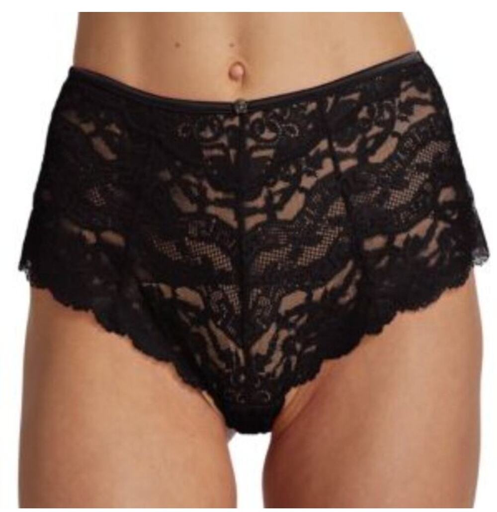 Versace Black Lace Sakea Panties NWT